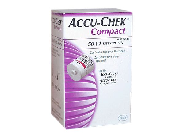 Accu-chek Compact 50+1 Strisce Reattive Glicemia