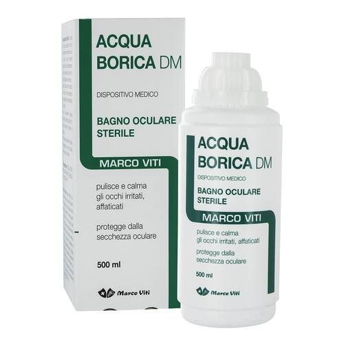 Marco Viti Acqua Borica Bagno Oculare Sterile Flacone Da 500 Ml