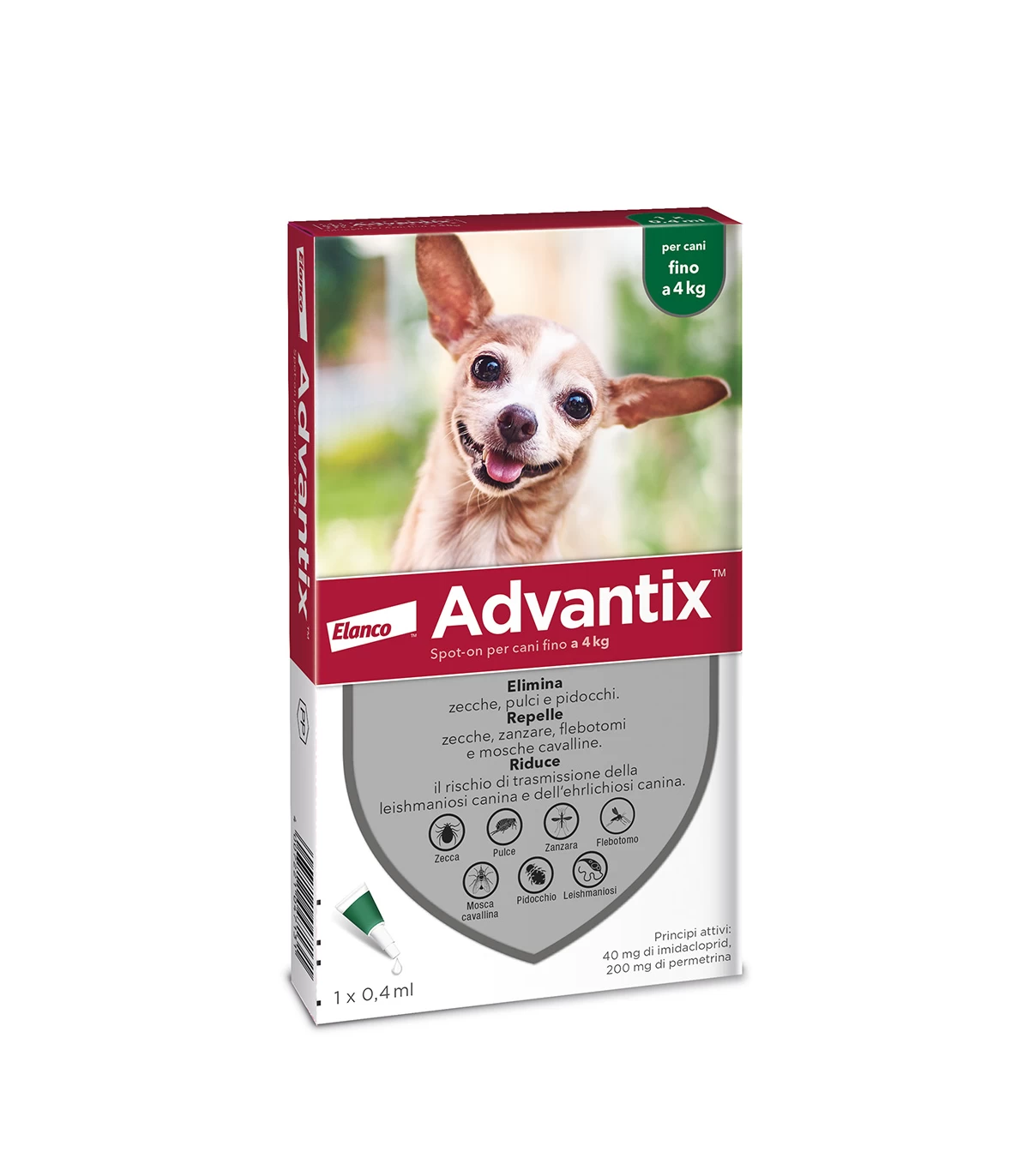 Advantix Spot On 1 Pipetta Per Cani Fino A 4 Kg