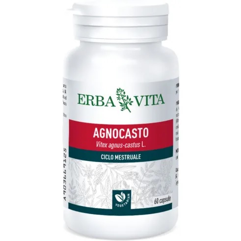 Erba Vita Agnocasto Integratore Pre E Post Ciclo 60 Capsule