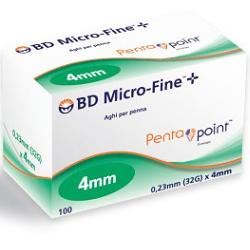 Ago Bd Microfine G32 4mm Per Iniezione Insulina 100 Pezzi