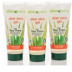 Optima Naturals Aloe Vera Gel Tea Tree 200 Ml
