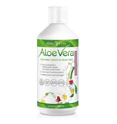 Aloe Vera Puro Succo Antiossidante 1l