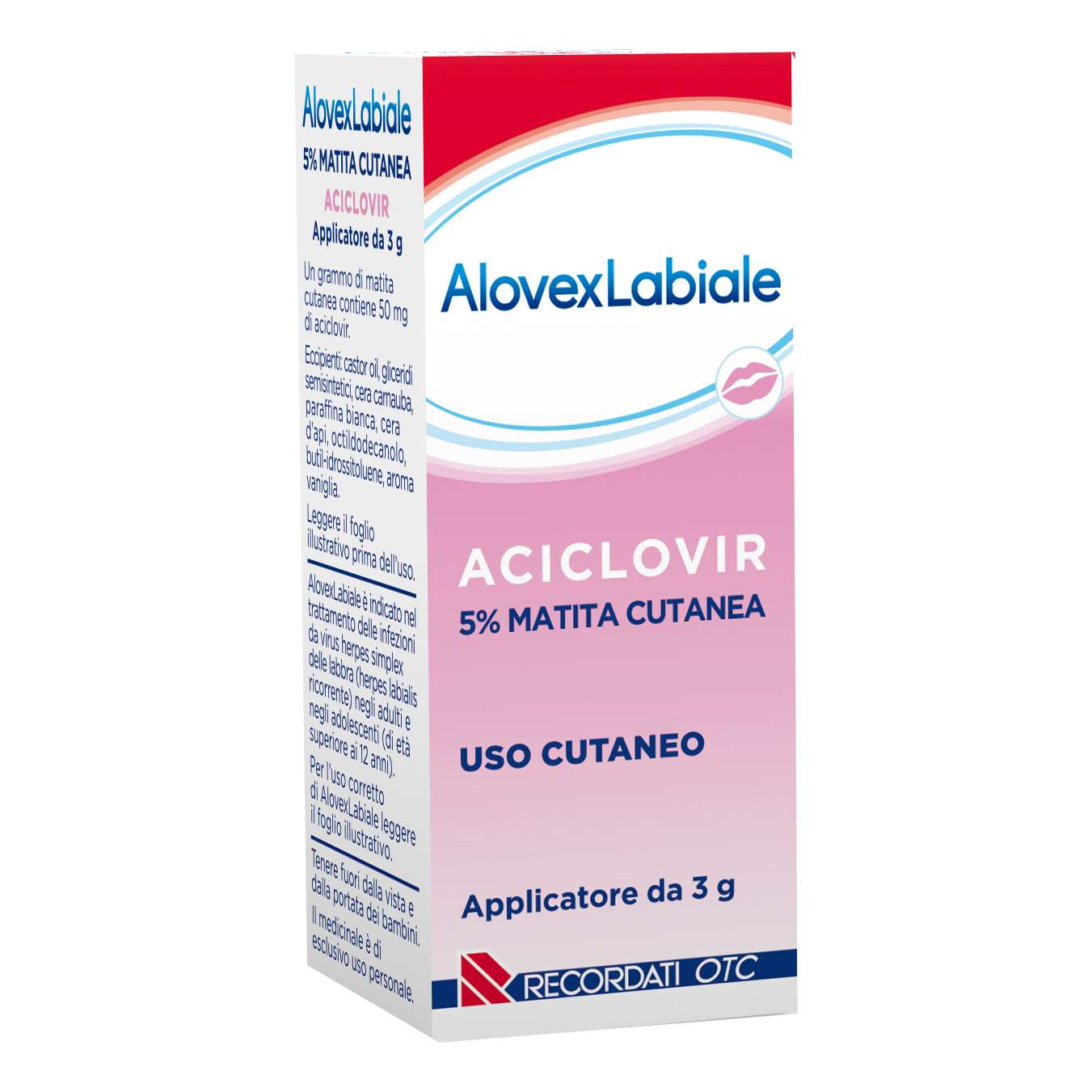 Alovexlabiale Matita Cutanea 3 G 5%