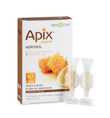 Biosline Apix Propoli Aerosol Pulizia Naso 10 Flaconi Monodose