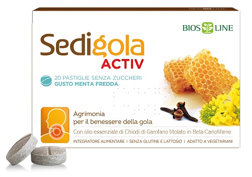 Biosline Apix Sedigola Activ Menta 20 Pastiglie