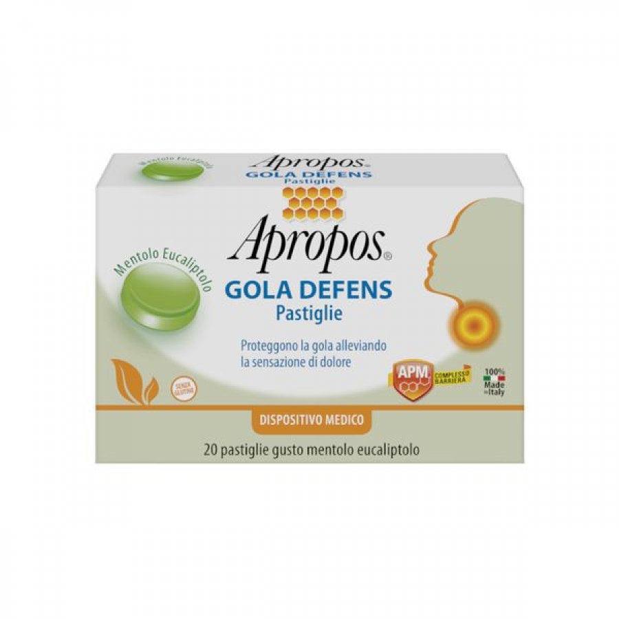 Apropos Gola Defence Pro Menta Eucaliptolo 20 Pastiglie