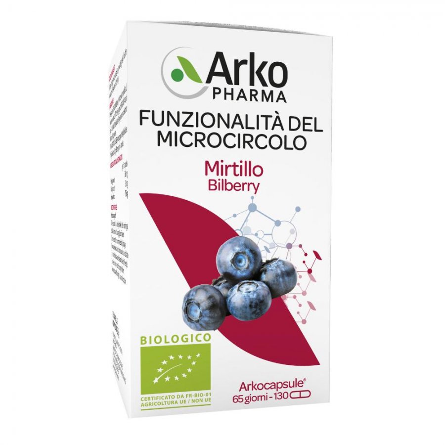 Arkopharma Mirtillo Integratore Alimentare 130 Capsule