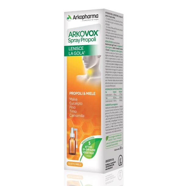 Arkovox Spray Gola Propoli Integratore 30 Ml