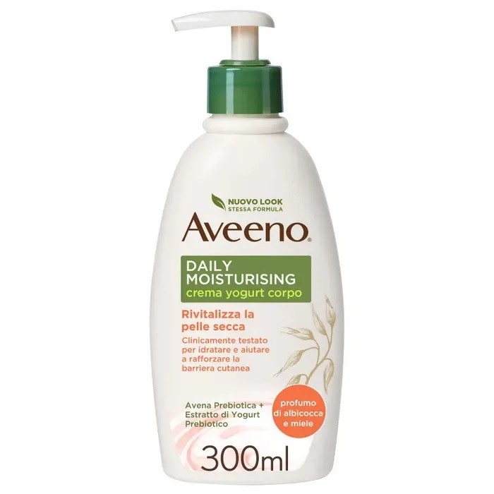 Aveeno Crema Corpo Yogurt Profumo Albicocca E Miele Flacone 300
