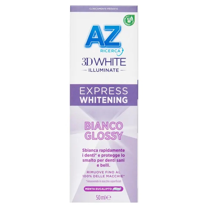 Az Dentifricio 3d White Dentifricio Express Whitening Bianco Glo