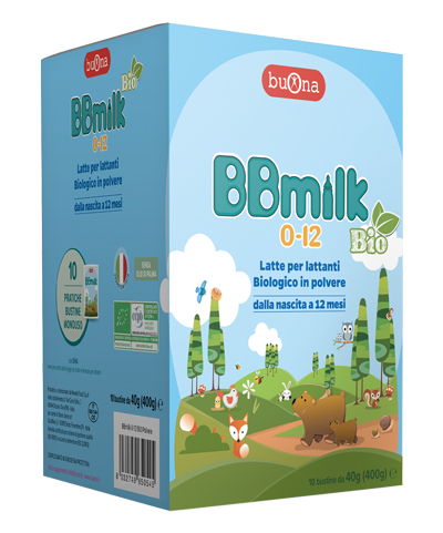 Bbmilk 0-12 Latte Biologico In Polvere Per Bambini 10 Bustine 40