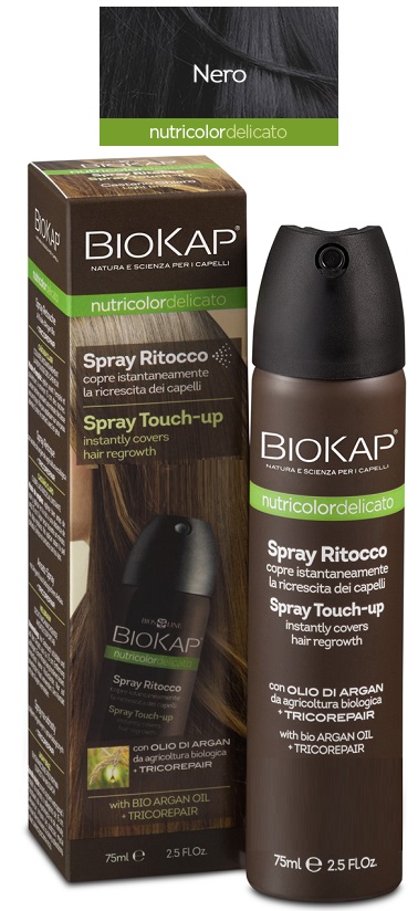 Biosline Biokap Nutricolor Delicato Spray Ritocco Nero