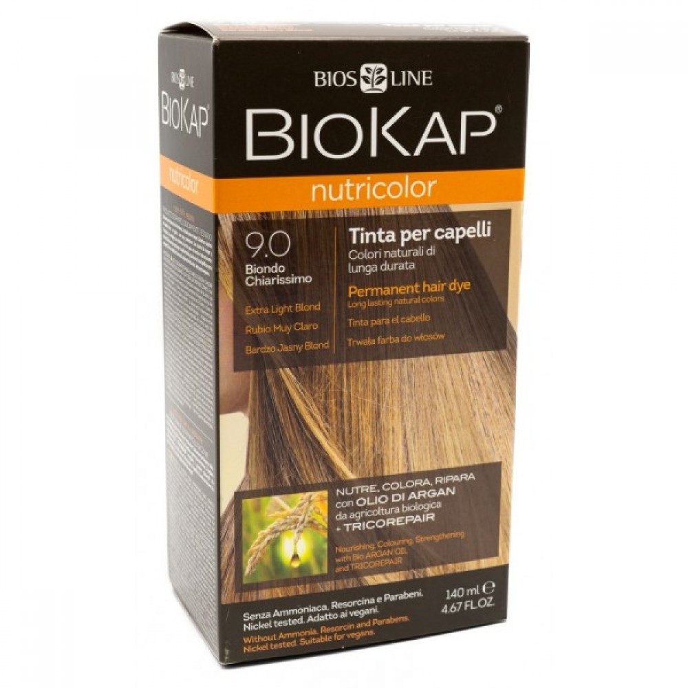 Biosline Biokap Nutricolor Tinta Delicata Biondo Chiarissimo 9.0