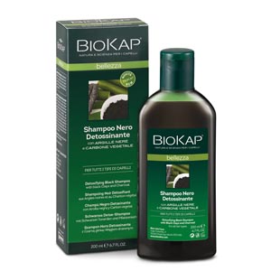 Biosline Biokap Shampoo Nero Detossinante Flacone Da 200 Ml