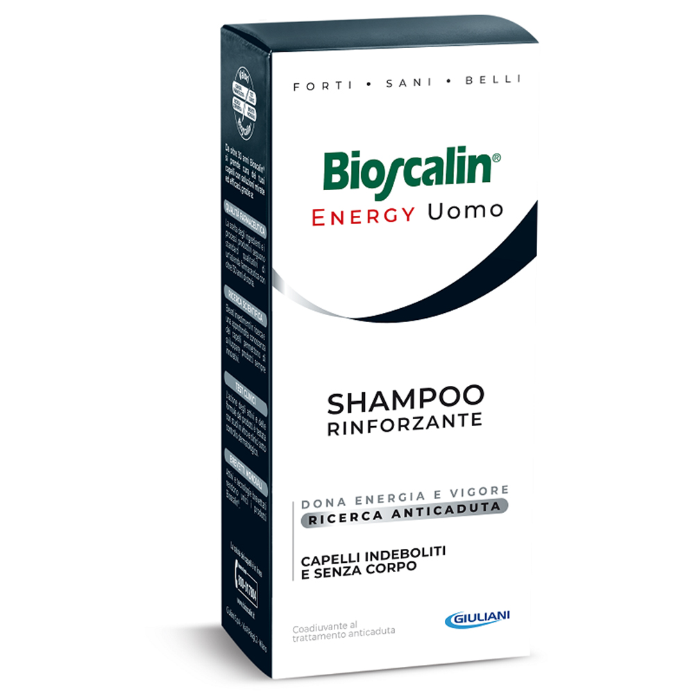 Bioscalin Energy Uomo Shampoo Rinforzante Per Capelli 200 Ml