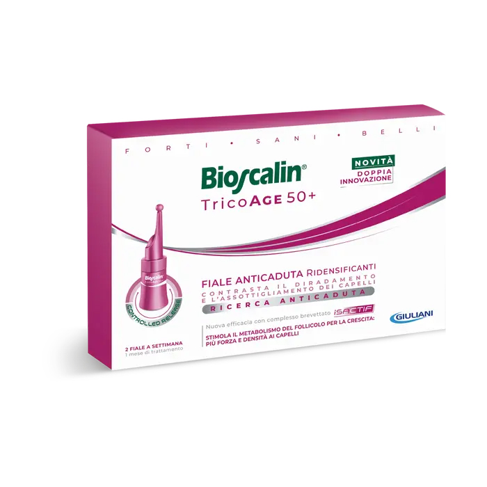 Bioscalin Tricoage 50+ Per La Caduta Dei Capelli 8 Fiale