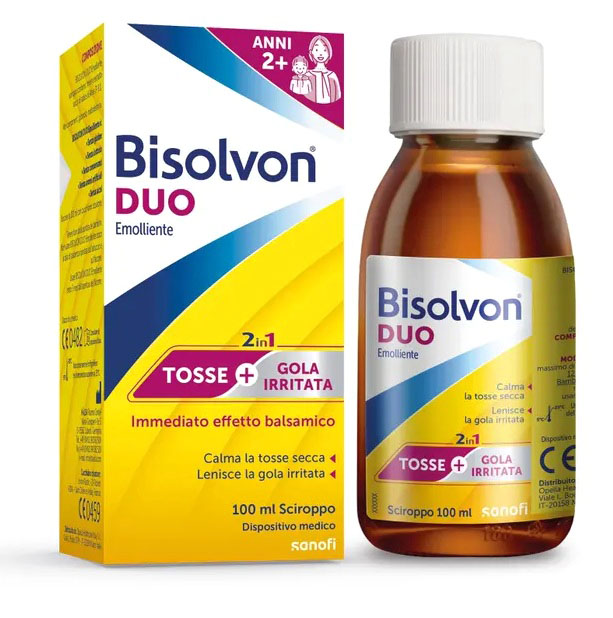 Bisolvon Duo Sciroppo Emolliente Per La Tosse 100 Ml
