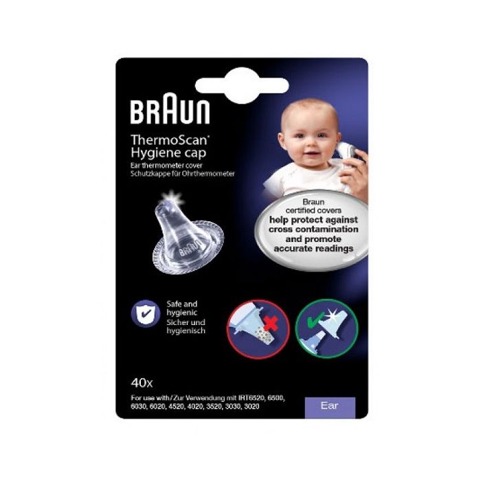 Braun Hygiene Caps Monouso Thermoscan 40 Pezzi