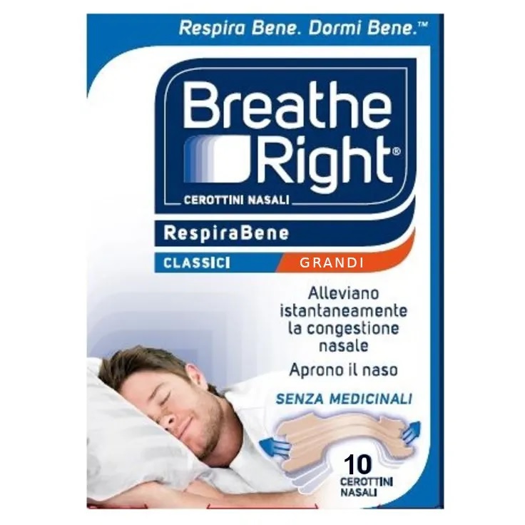 Breathe Right Cerotti Nasali Per Respirare Bene 10 Pezzi