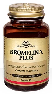Solgar Bromelina Plus Integratore Alimentare 60 Capsule