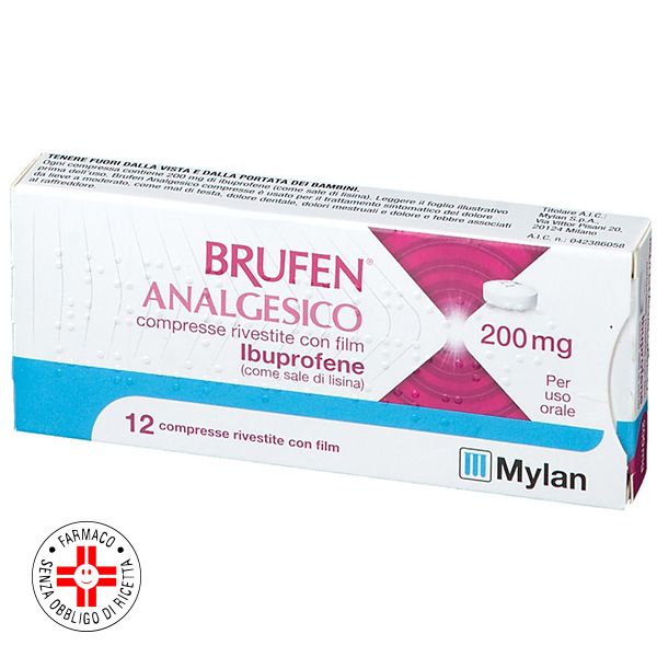 Brufen Analgesico Contro Dolori 200 Mg 12 Compresse