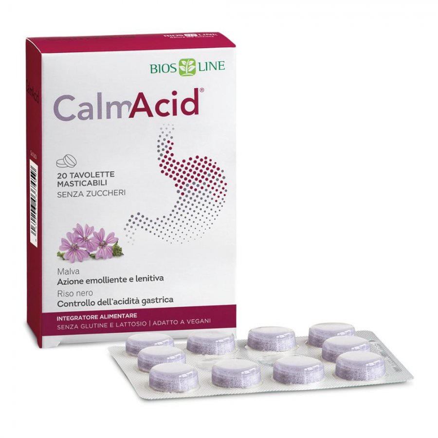 Biosline Calmacid Per Acidità Stomaco 20 Tavolette