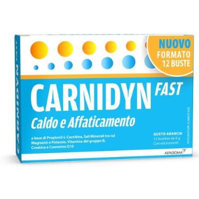 Carnidyn Fast Magnesio E Potassio Integratore 12 Bustine