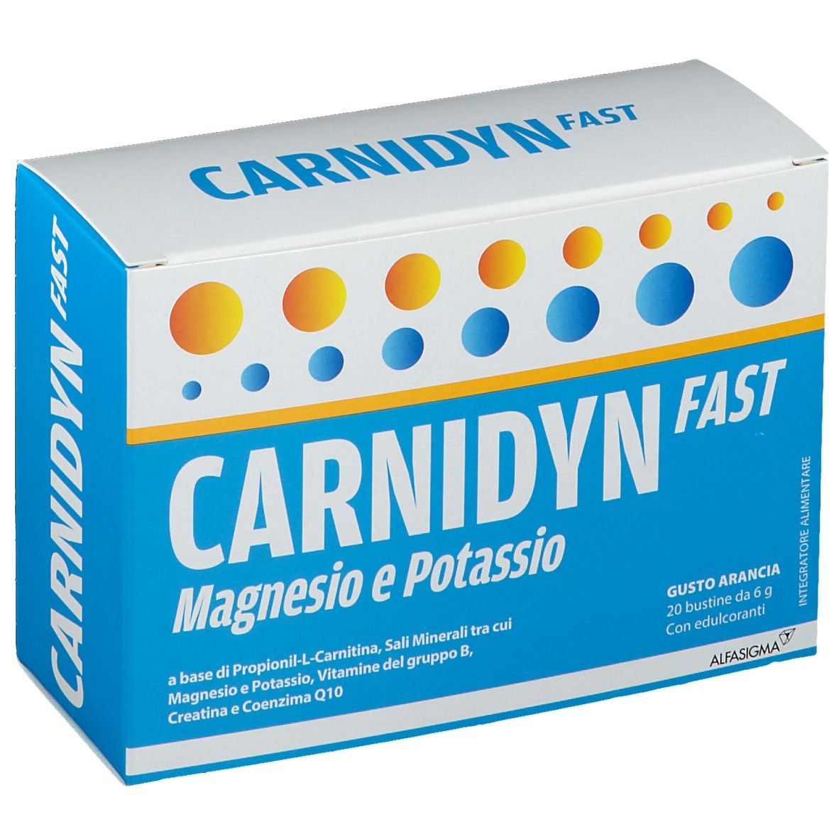 Carnidyn Fast Magnesio E Potassio Integratore 12 Bustine