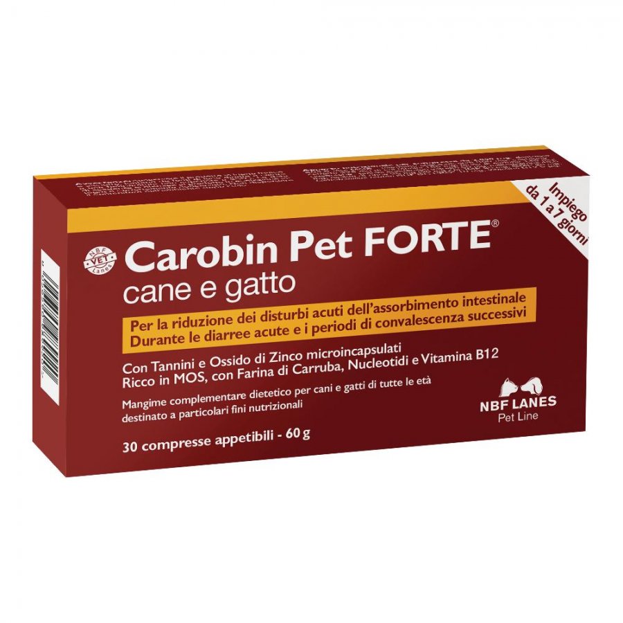 Carobin Pet Forte Mangime Complementare 30 Compresse