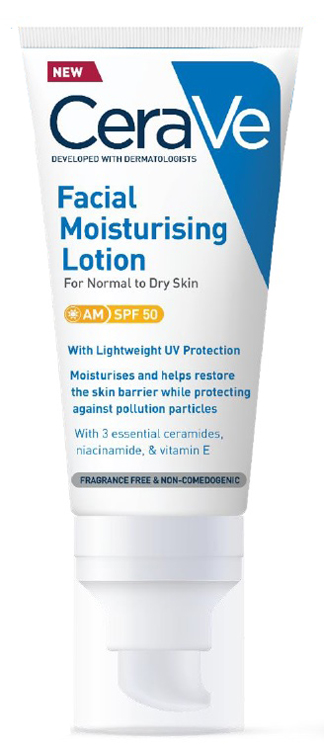 Cerave Crema Viso Idratante Per Pelli Secche Spf 50 Tubo 52 Ml