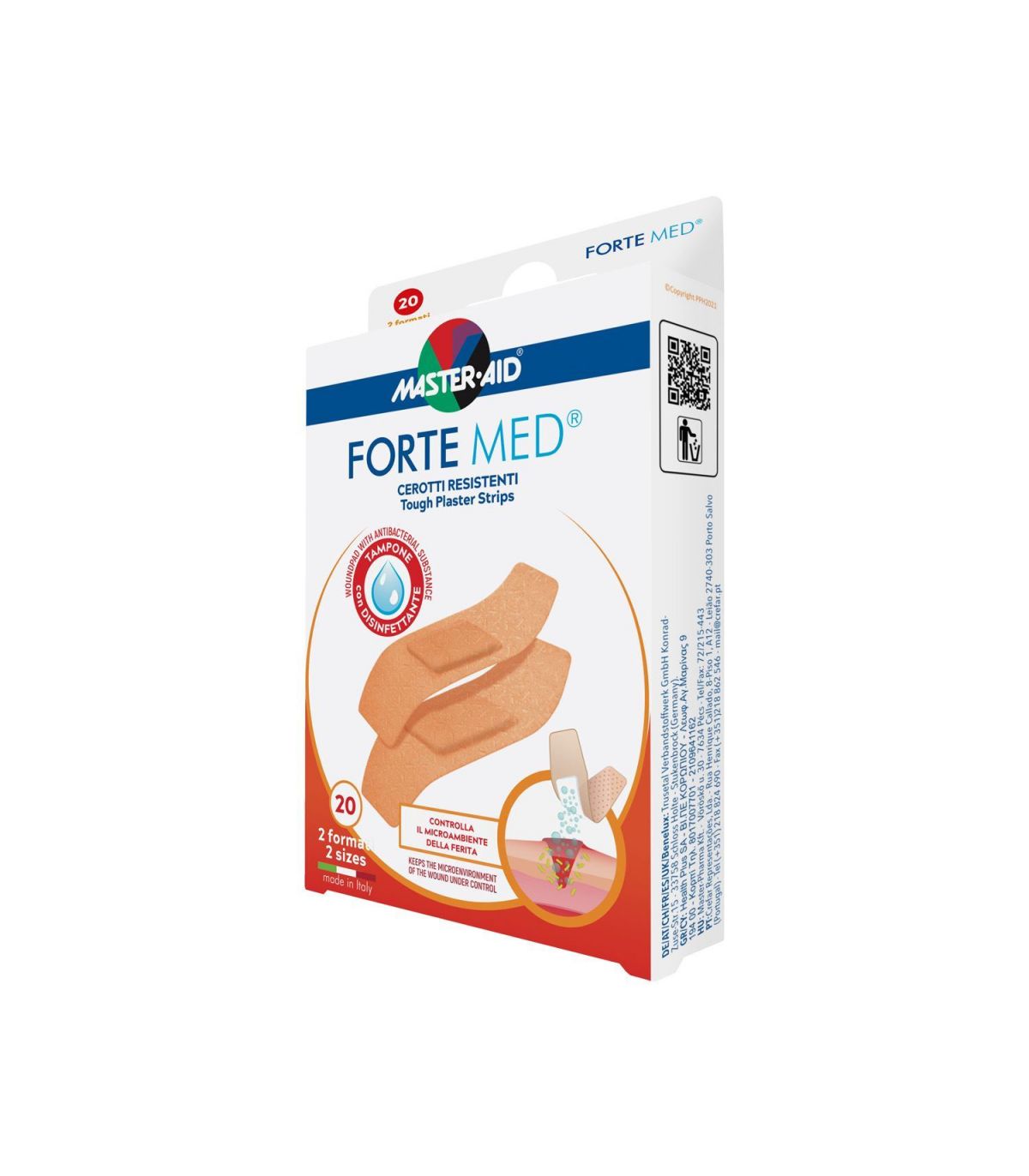 Master Aid Cerotto Fortemed 2 Formati 20 Pezzi