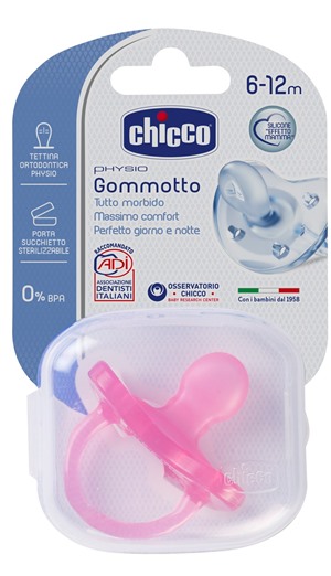 Chicco Gommotto Silicone Bambina Rosa 1 Pezzo