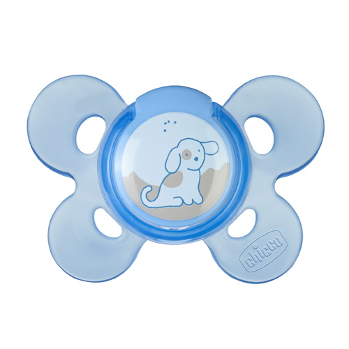 Chicco Succhiotto Silicone Blu 0+ 1pz