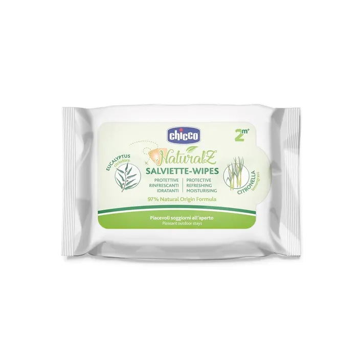 Chicco Zanza Salviettine Natural Anti Zanzare