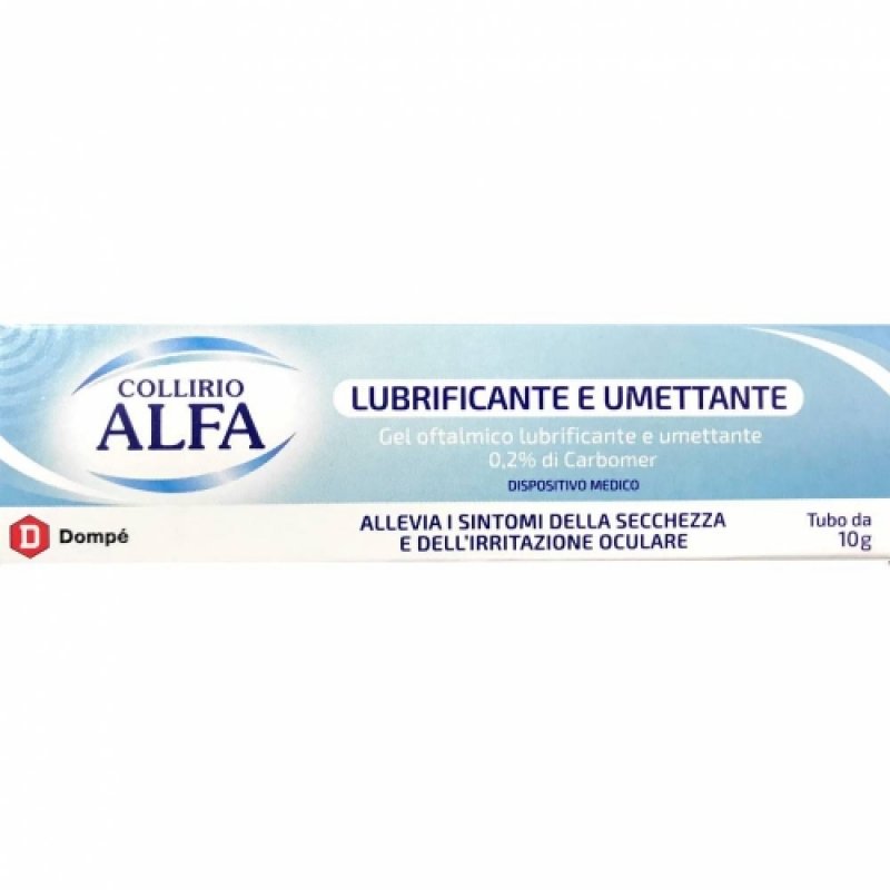 Collirio Alfa Gel Lubrificante Per Occhi Tubo Da 10 G