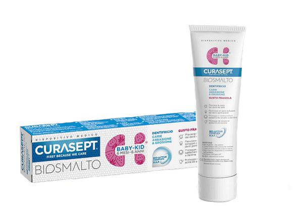 Curasept Biosmalto Baby Kid Dentifricio Carie Abrasione 50 Ml