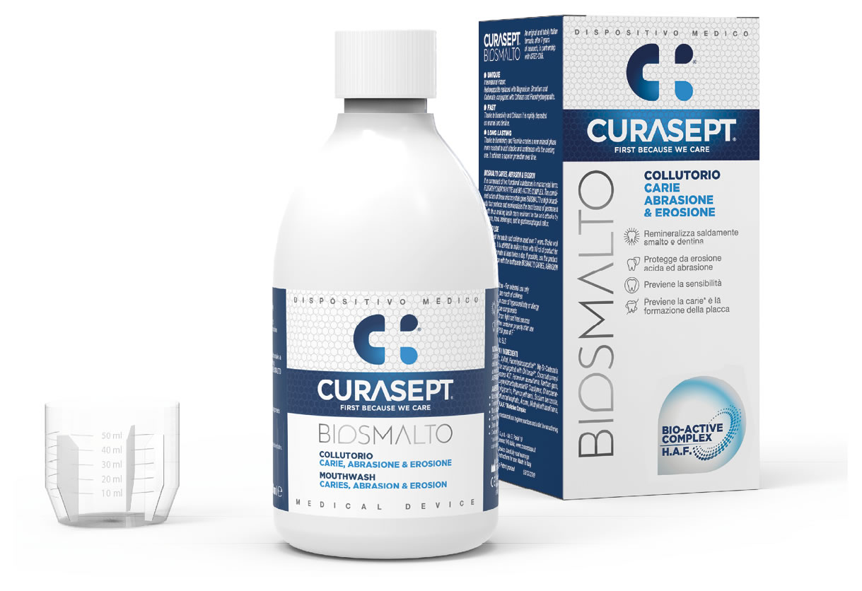 Curasept Biosmalto Collutorio Protezione Carie Flacone Da 300 Ml