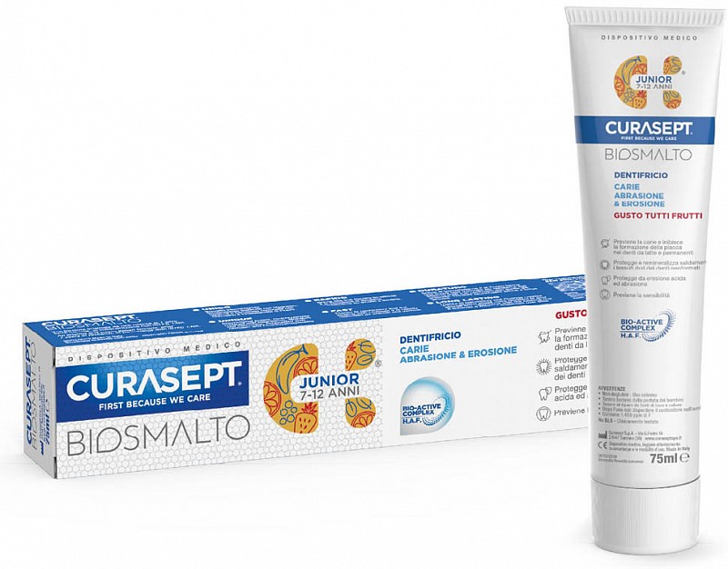 Curasept Biosmalto Junior Dentifricio Per Bambini Da 50 Ml