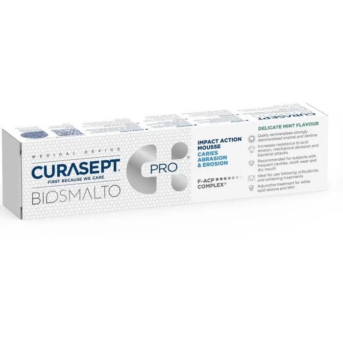 Curasept Biosmalto Mousse Menta Dentifricio 50 Ml
