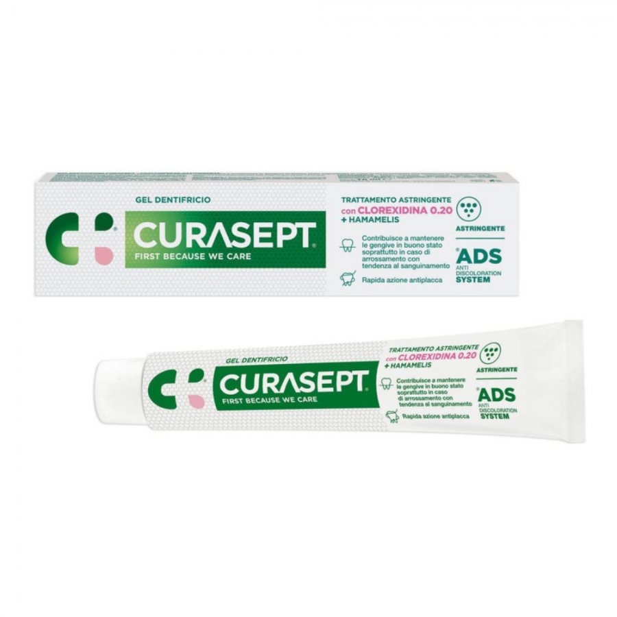 Curasept Dentifricio Gel Antiplacca 0.20 Ads Astringente 75 Ml