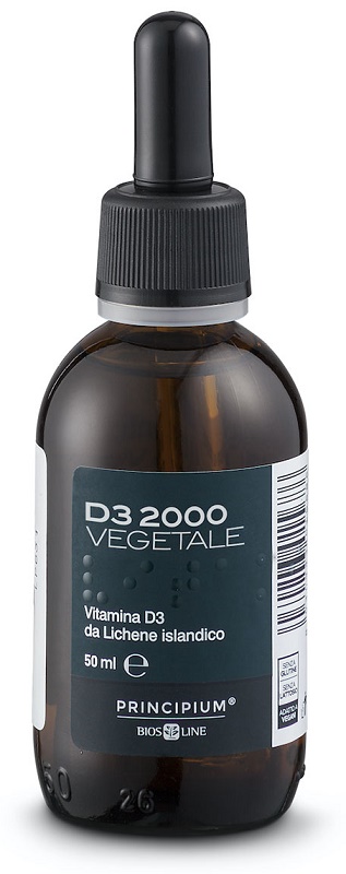Biosline Principium Vitamina D3 2000 Vegetale Integratore 50 Ml