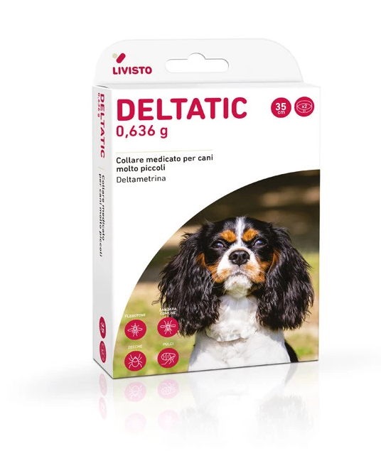 Deltatic 2 Collari 35 Cm 0,636 Gr Cani 0-5 Kg