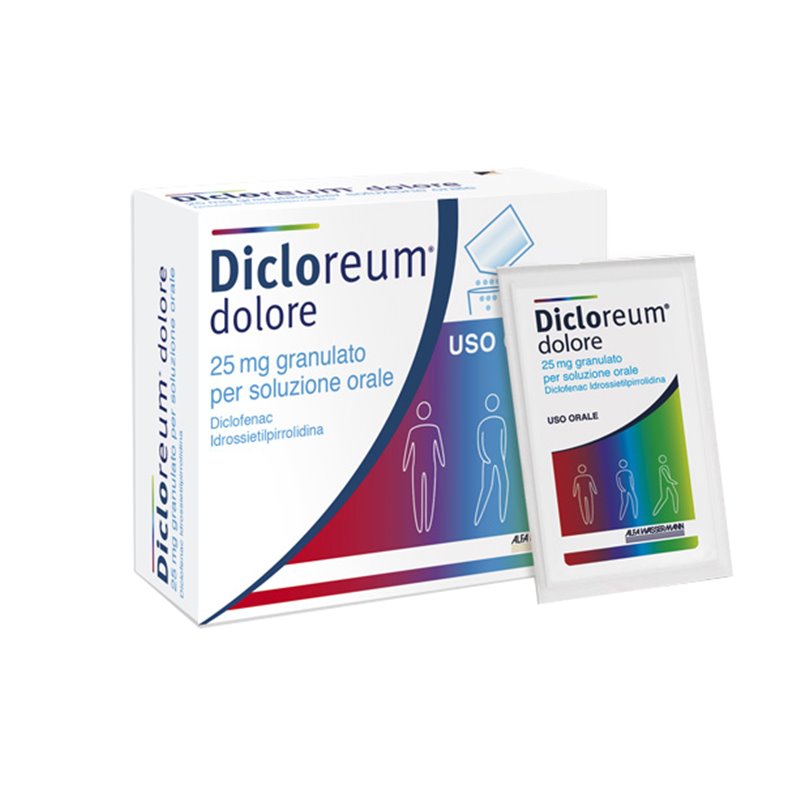 Dicloreum Dolore Granulato Contro Dolori 10 Bustine 25 Mg