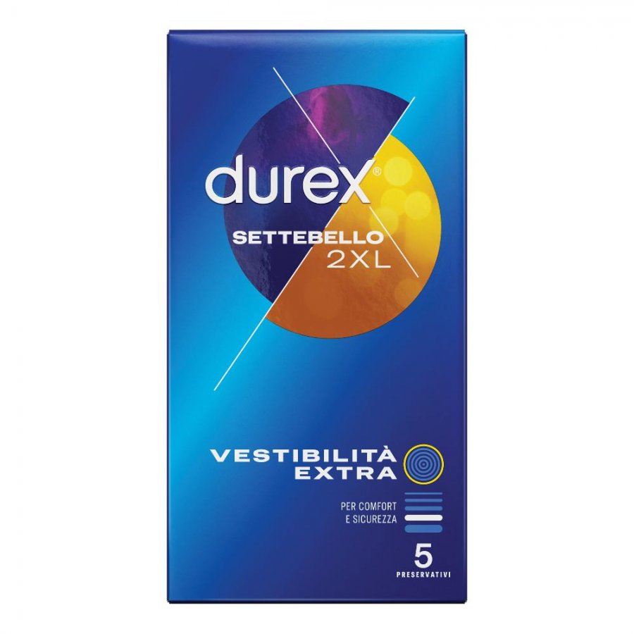 Durex Settebello 2xl Preservativi 5 Pezzi
