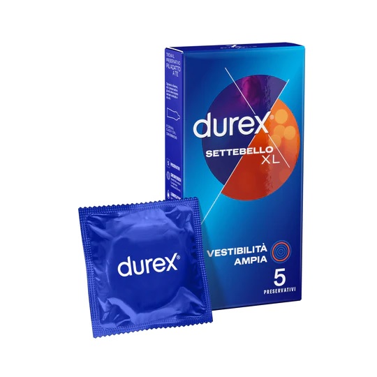 Durex Settebello Xl Preservativi 5 Pezzi