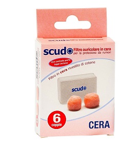Earplug Scudo Cera 6 Coppie (12 Paia)