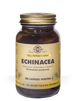 Solgar Echinacea Integratore Alimentare 100 Capsule Vegetali