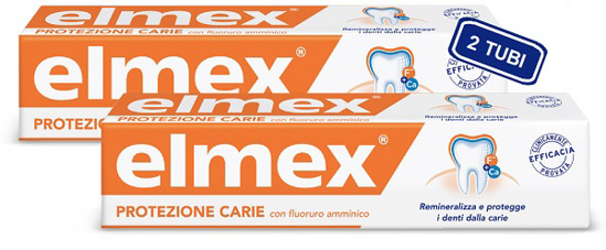 Elmex Protezione Carie Standard Dentifricio 75 Ml X 2