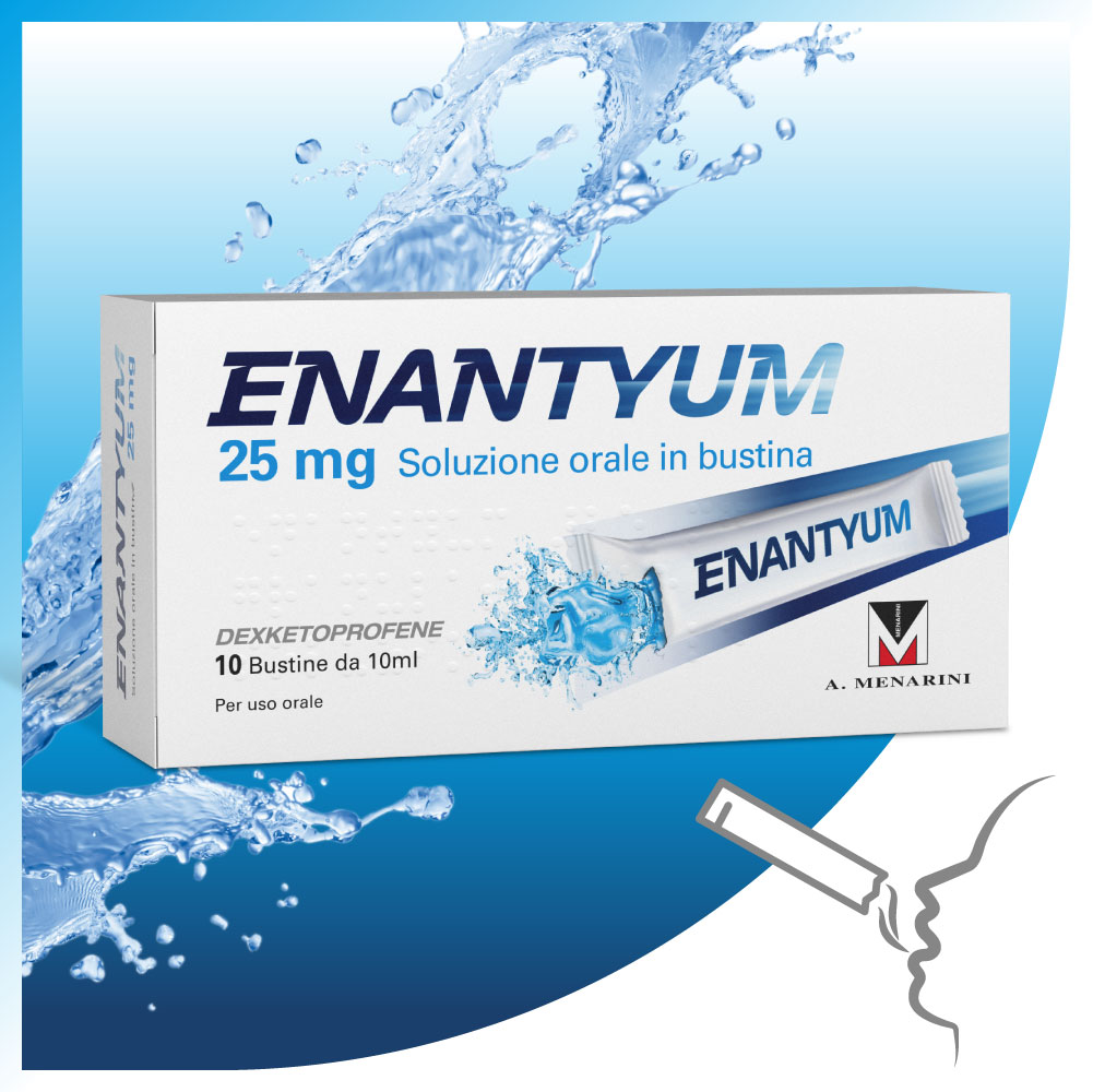 Enantyum 25mg Antinfiammatorio 10 Bustine 10ml